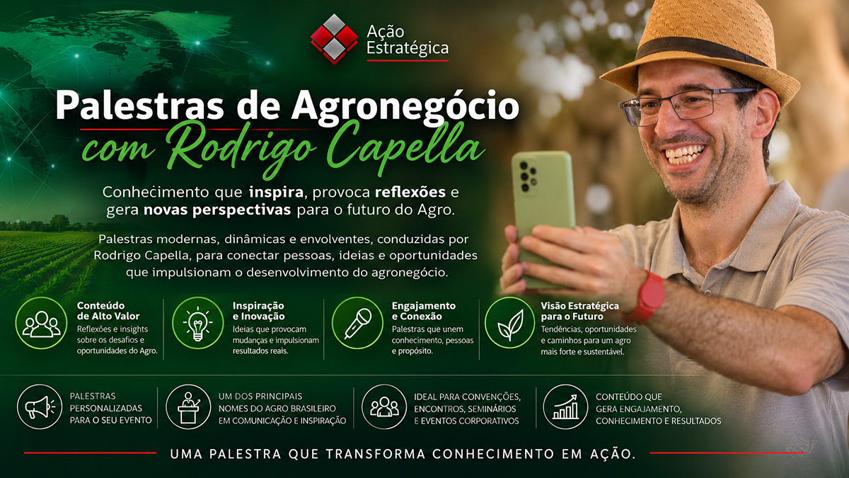 Palestras de Agronegócio com Rodrigo Capella